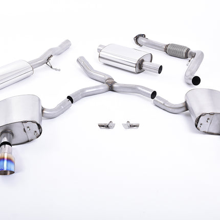 Milltek Sport - Cat Back Exhaust (Multiple Options) Audi A4 B9 2.0TFSI - Car Enhancements UK