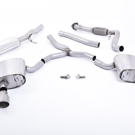 Milltek Sport - Cat Back Exhaust (Multiple Options) Audi A4 B9 2.0TFSI - Car Enhancements UK