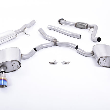 Milltek Sport - Cat Back Exhaust (Multiple Options) Audi A4 B9 2.0TFSI - Car Enhancements UK