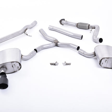 Milltek Sport - Cat Back Exhaust (Multiple Options) Audi A4 B9 2.0TFSI - Car Enhancements UK