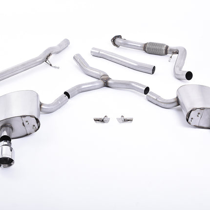 Milltek Sport - Cat Back Exhaust (Multiple Options) Audi A4 B9 2.0TFSI - Car Enhancements UK