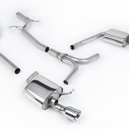 Milltek Sport - Cat Back Exhaust (Multiple Options) Audi A4 B8 2.0TFSI S Line (2WD and quattro Tiptronic-only) - Car Enhancements UK