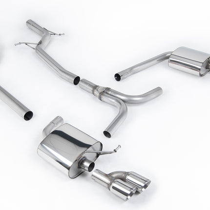 Milltek Sport - Cat Back Exhaust (Multiple Options) Audi A4 B8 2.0TFSI S Line (2WD and quattro Tiptronic-only) - Car Enhancements UK