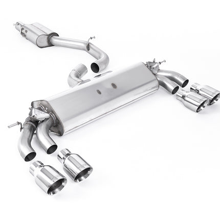 Milltek Sport - GPF Back Exhaust (Multiple Options) - Audi S3 8V / 8V2 (WITH GPF) 3 DOOR MODEL - Car Enhancements UK