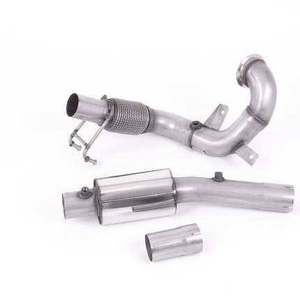 Milltek Sport - Downpipe with Decat Or Sports Cat (Res or None Res) - Audi A1 GB 40TFSI 2.0 (With GPF) 207ps - Car Enhancements UK