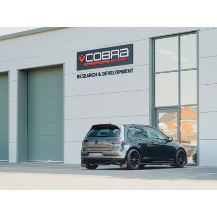 Cobra Exhausts - VW Golf GTI (Mk7) 2.0 TSI (5G) (12-17) Quad Exit Race Rear Axle Back (back box delete) Golf R Style Performance Exhaust