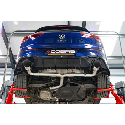 Cobra Exhausts - VW Golf R-Line (Mk8) 1.5 TSI (20>) 'GTI Style' Dual Exit Rear Box Section Performance Exhaust