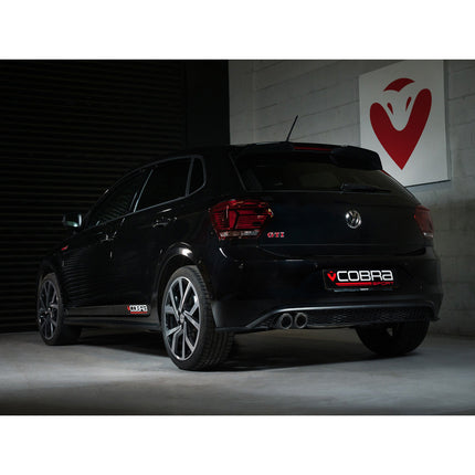 Cobra Exhausts - VW Polo GTI (AW) Mk6 2.0 TSI (17>) Rear Box Delete Race GPF Back Performance Exhaust