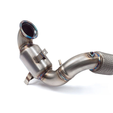 Cobra Exhausts - VW Polo GTI (AW) Mk6 2.0 TSI (19>) Sports Cat / De-Cat Front Downpipe (incl PPF delete) Performance Exhaust