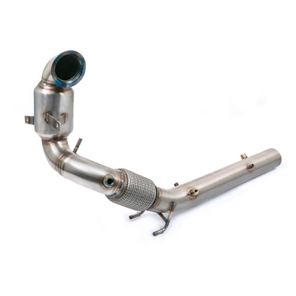 Cobra Exhausts - VW Polo GTI (AW) Mk6 2.0 TSI (19>) Sports Cat / De-Cat Front Downpipe (incl PPF delete) Performance Exhaust