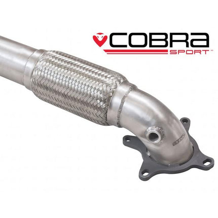 Cobra Exhausts - Audi A3 (8P) 2.0 TFSI 2WD (3 & 5 Door) Front Pipe Sports Cat / De-Cat Performance Exhaust