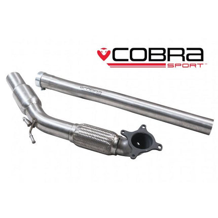 Cobra Exhausts - Audi A3 (8P) 2.0 TFSI 2WD (3 & 5 Door) Front Pipe Sports Cat / De-Cat Performance Exhaust