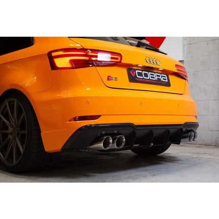 Cobra Exhausts - Audi S3 (8V) 3 Door (Valved) (13-18) Cat Back Performance Exhaust