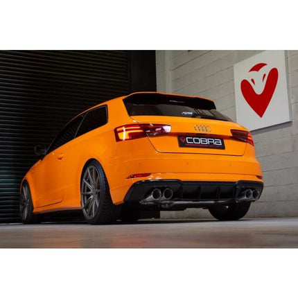 Cobra Exhausts - Audi S3 (8V) 3 Door (Valved) (13-18) Cat Back Performance Exhaust