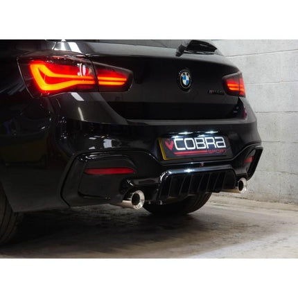 BMW M135i Exhaust Tailpipes - Larger 3.5" M Performance Tips - Replacement Slip-on OE Style