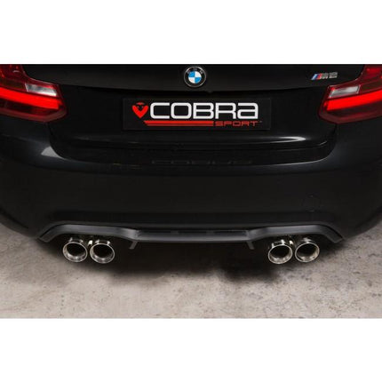 Cobra Exhausts - BMW M2 (F87) Coupe 3" Valved Cat Back Performance Exhaust