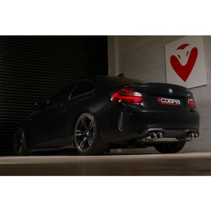 Cobra Exhausts - BMW M2 (F87) Coupe 3" Valved Cat Back Performance Exhaust