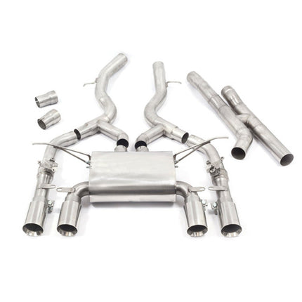 Cobra Exhausts - BMW M3 (F80) 3" Valved Secondary Cat Back Performance Exhaust