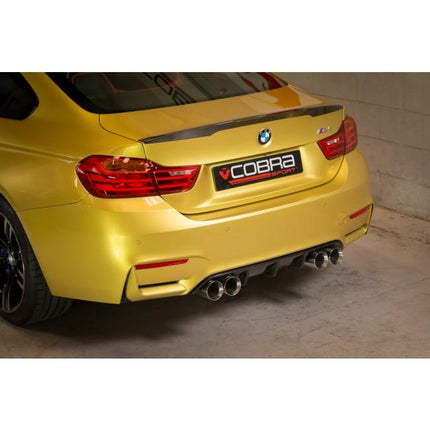 Cobra Exhausts - BMW M4 (F82) Coupe 3" Valved Secondary Cat Back Performance Exhaust