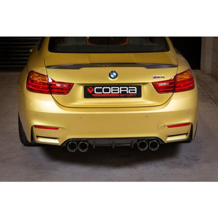 Cobra Exhausts - BMW M4 (F82) Coupe 3" Valved Secondary Cat Back Performance Exhaust