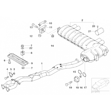 Cobra Exhausts - BMW M3 (E46) Rear Performance Exhaust