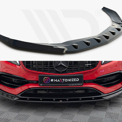 FRONT SPLITTER V.1 MERCEDES A45 AERO W176 FACELIFT (2015-2018) - Car Enhancements UK