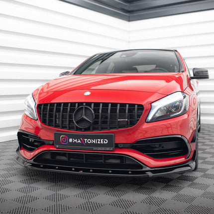 FRONT SPLITTER V.1 MERCEDES A45 AERO W176 FACELIFT (2015-2018) - Car Enhancements UK