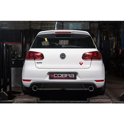 VW Golf GTD (Mk6) 2.0 TDI (5K) (09-13) Venom Box Delete GTI Style Cat Back Performance Exhaust