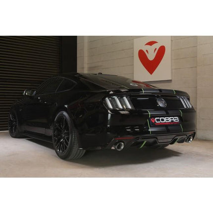 Cobra Exhausts - Ford Mustang 2.3 EcoBoost Fastback (2015-18) 2.5" Venom Box Delete Axle Back Performance Exhaust