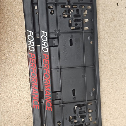 *** CLEARANCE*** Ford Performance Number Plate Holder Set of 2 - SMALL DEFECTS - Car Enhancements UK