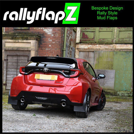 rallyflapZ Rally Style Mud Flaps TOYOTA GR YARIS, GR4 2020+ (All Options) - Car Enhancements UK