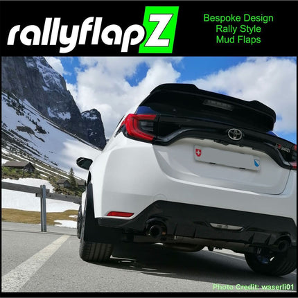 rallyflapZ Rally Style Mud Flaps TOYOTA GR YARIS, GR4 2020+ (All Options) - Car Enhancements UK