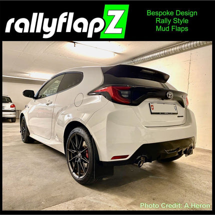 rallyflapZ Rally Style Mud Flaps TOYOTA GR YARIS, GR4 2020+ (All Options) - Car Enhancements UK