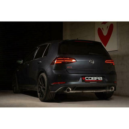 Cobra Exhausts - VW Golf GTI (Mk7.5) 2.0 TSI (5G) (17-20) Venom Box Delete Race Cat Back Performance Exhaust