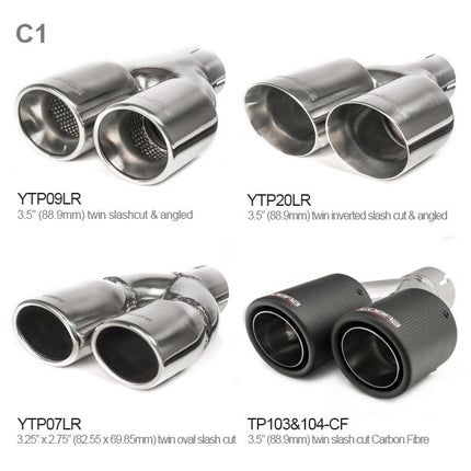 Cobra Exhausts - Audi TT (Mk2) 1.8/2.0 TFSI (2WD) (2007-11) Cat Back Performance Exhaust