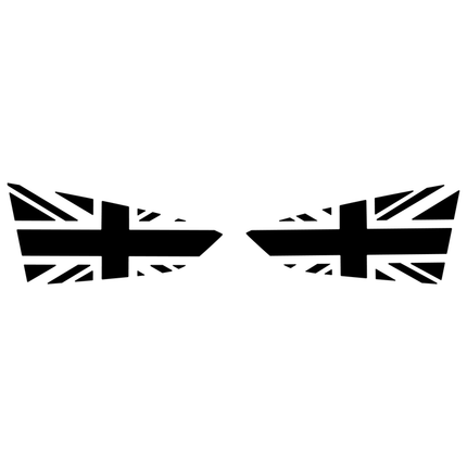 MK4 Focus Union Jack Rear Window Decals (Pair) - Car Enhancements UK